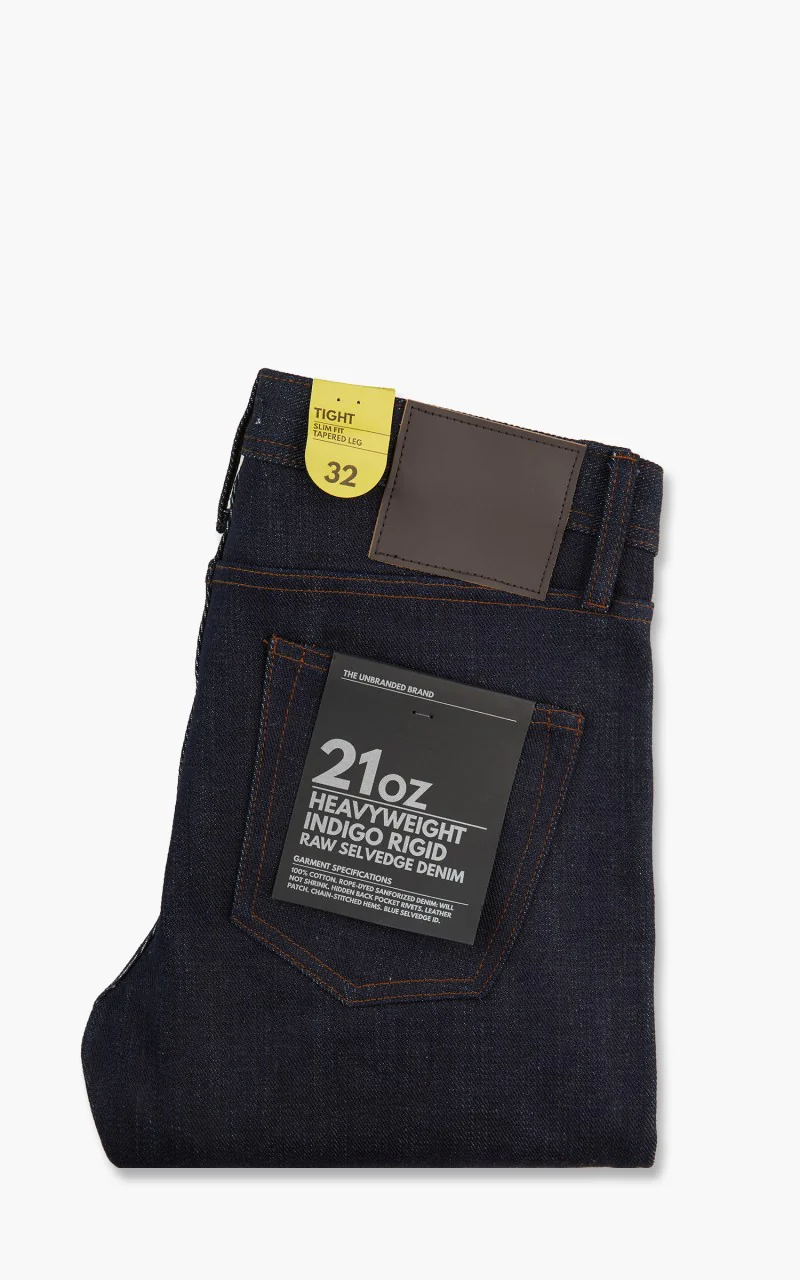 The Unbranded Brand UB421 Tight Fit Heavyweight Selvedge Indigo 21oz - Image 10