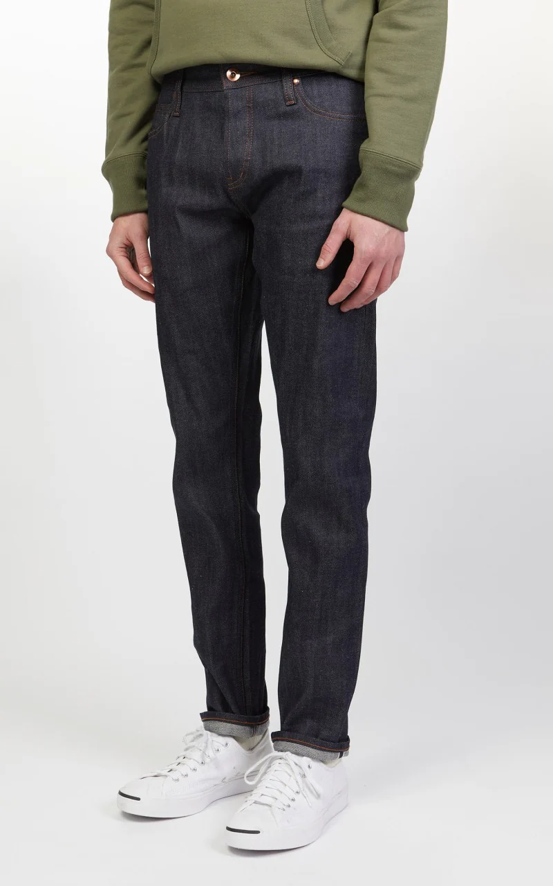 The Unbranded Brand UB422 Tight Fit Stretch Selvedge Indigo 11oz - Image 4