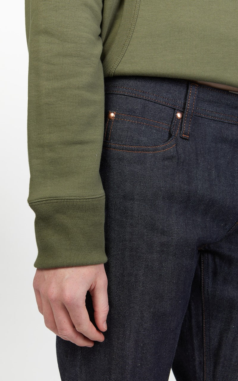 The Unbranded Brand UB422 Tight Fit Stretch Selvedge Indigo 11oz - Image 7