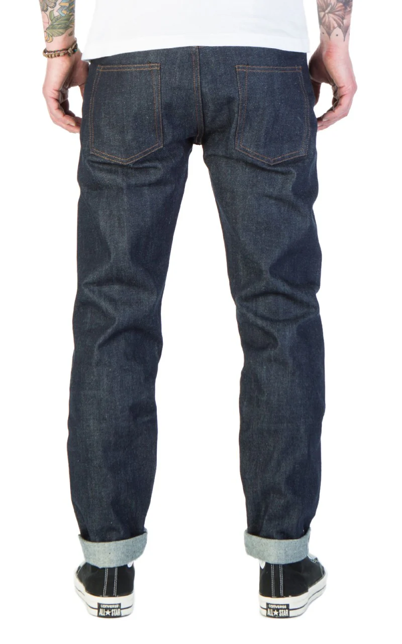The Unbranded Brand UB601 Relaxed Fit Selvedge Indigo 14.5oz - Image 4