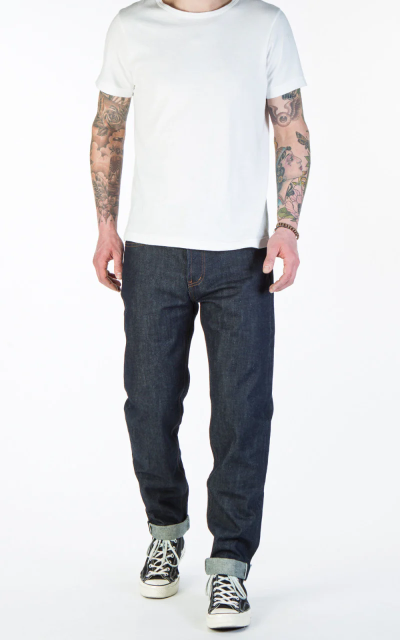 The Unbranded Brand UB601 Relaxed Fit Selvedge Indigo 14.5oz - Image 7