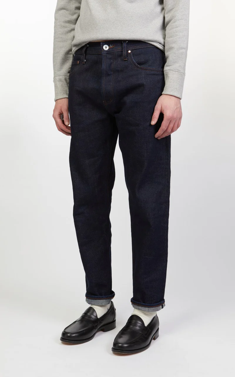 The Unbranded Brand UB621 Relaxed Fit Heavyweight Selvedge Indigo 21oz - Image 5