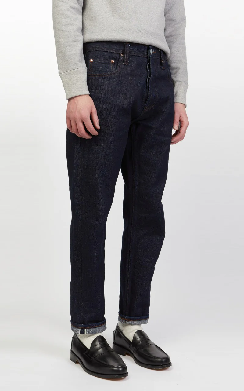The Unbranded Brand UB621 Relaxed Fit Heavyweight Selvedge Indigo 21oz - Image 6