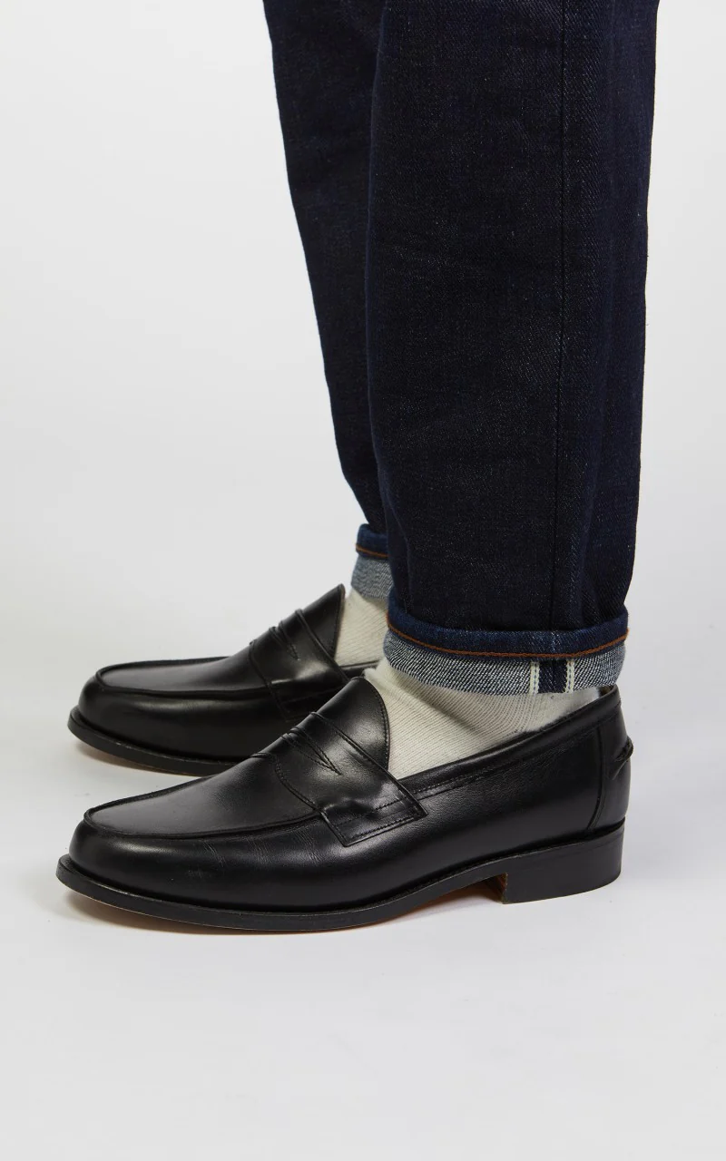 The Unbranded Brand UB621 Relaxed Fit Heavyweight Selvedge Indigo 21oz - Image 9