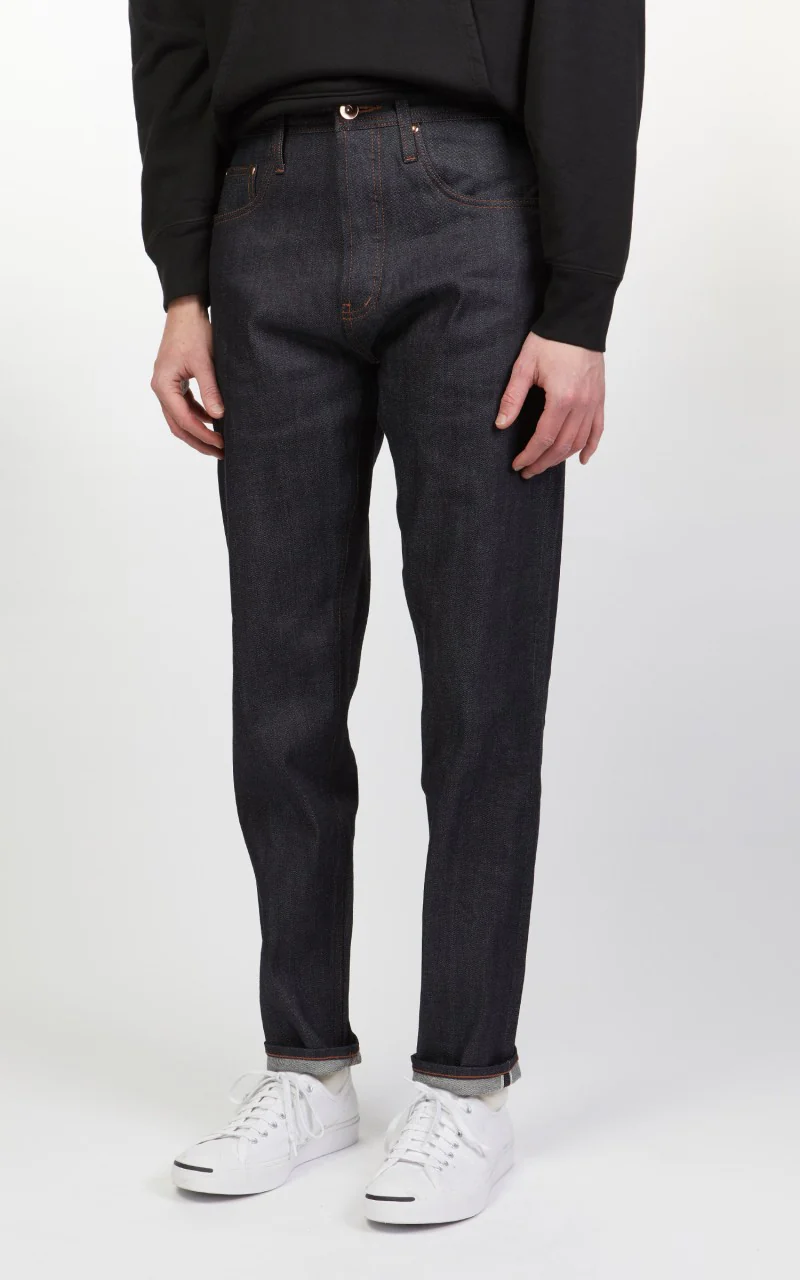 The Unbranded Brand UB622 Relaxed Tapered Fit Stretch Selvedge Indigo 11oz - Image 4