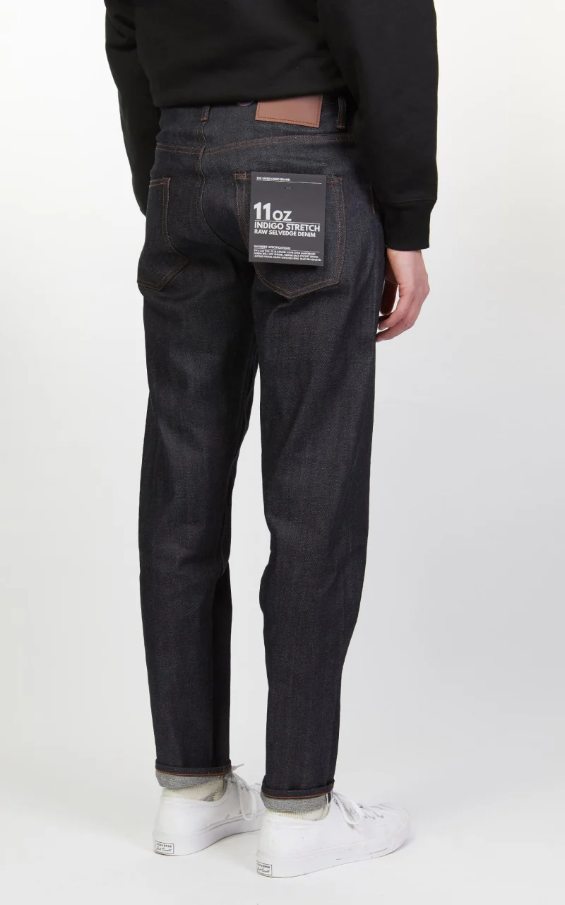 The Unbranded Brand UB622 Relaxed Tapered Fit Stretch Selvedge Indigo 11oz - Image 6