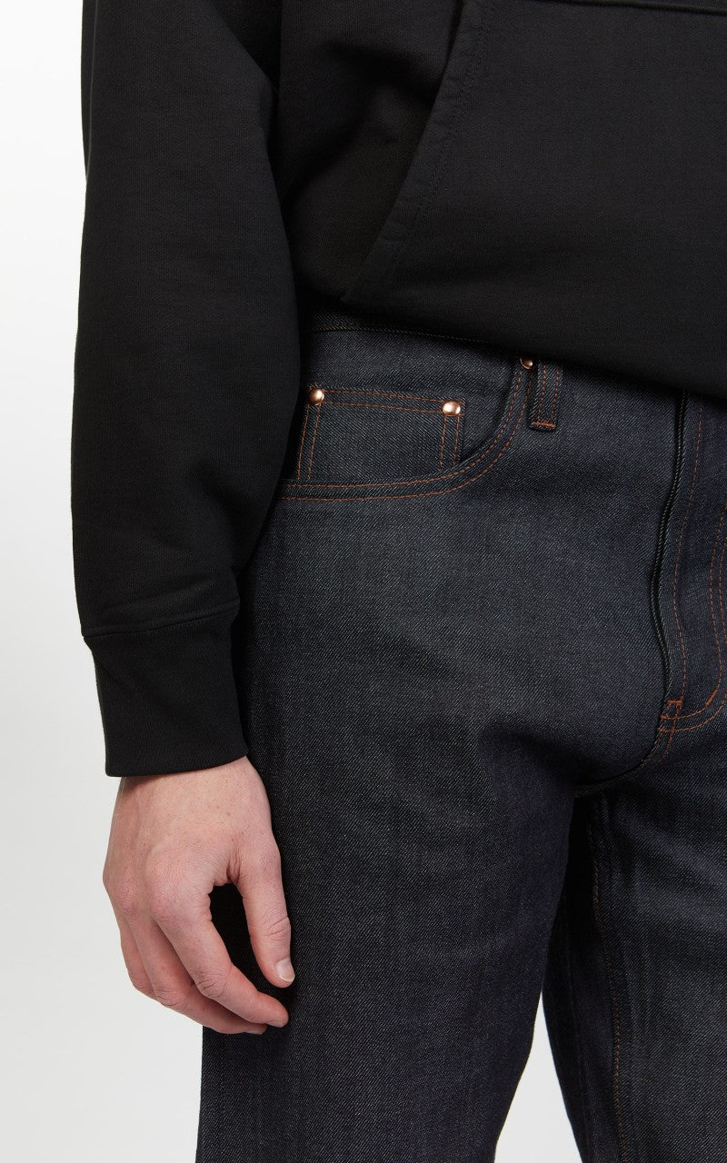 The Unbranded Brand UB622 Relaxed Tapered Fit Stretch Selvedge Indigo 11oz - Image 7