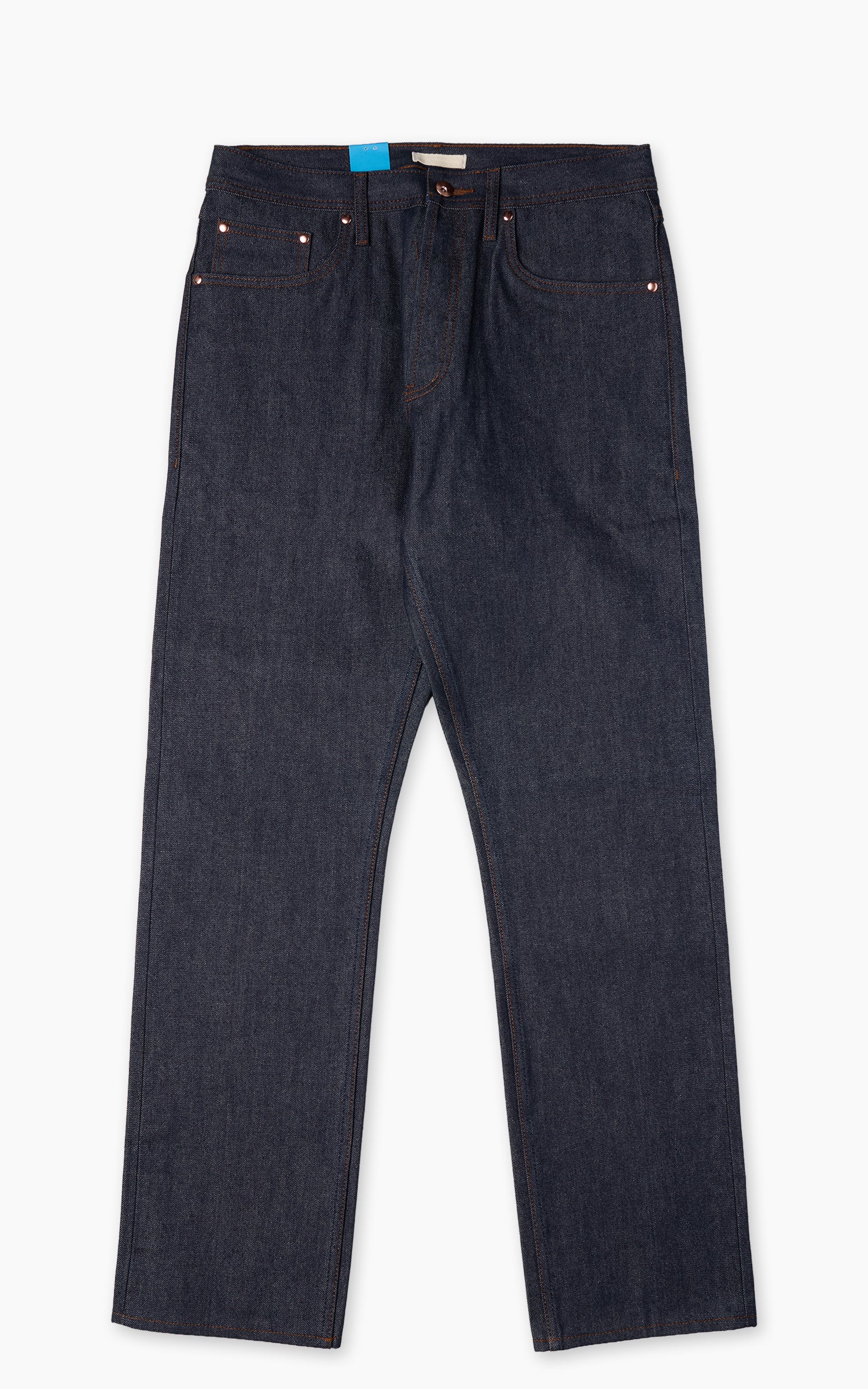 The Unbranded Brand UB801 Relaxed Straight Fit Selvedge Indigo 14.5oz - Image 5