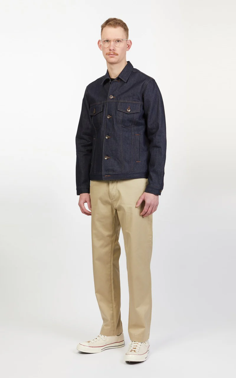 The Unbranded Brand UB901 Denim Jacket Indigo Selvedge 14.5oz - Image 3