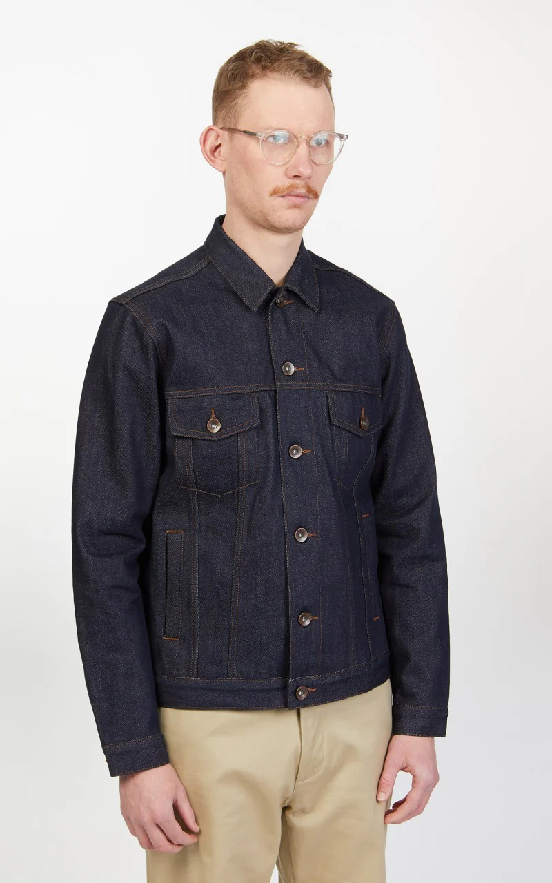 The Unbranded Brand UB901 Denim Jacket Indigo Selvedge 14.5oz - Image 5