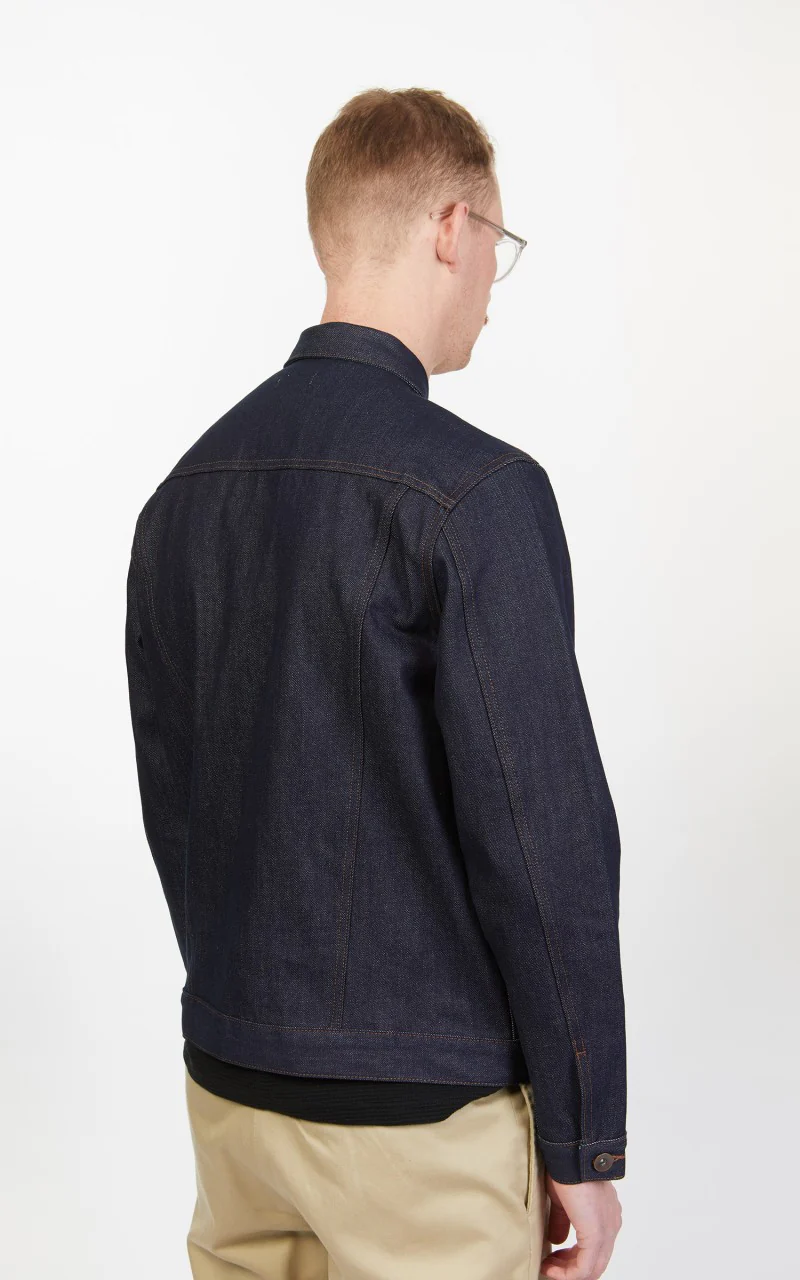 The Unbranded Brand UB901 Denim Jacket Indigo Selvedge 14.5oz - Image 6