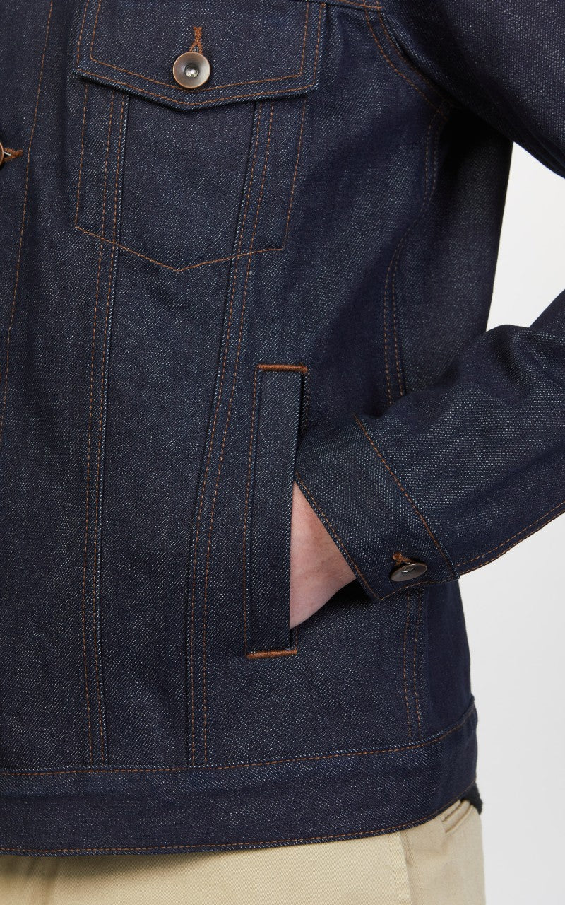 The Unbranded Brand UB901 Denim Jacket Indigo Selvedge 14.5oz - Image 8