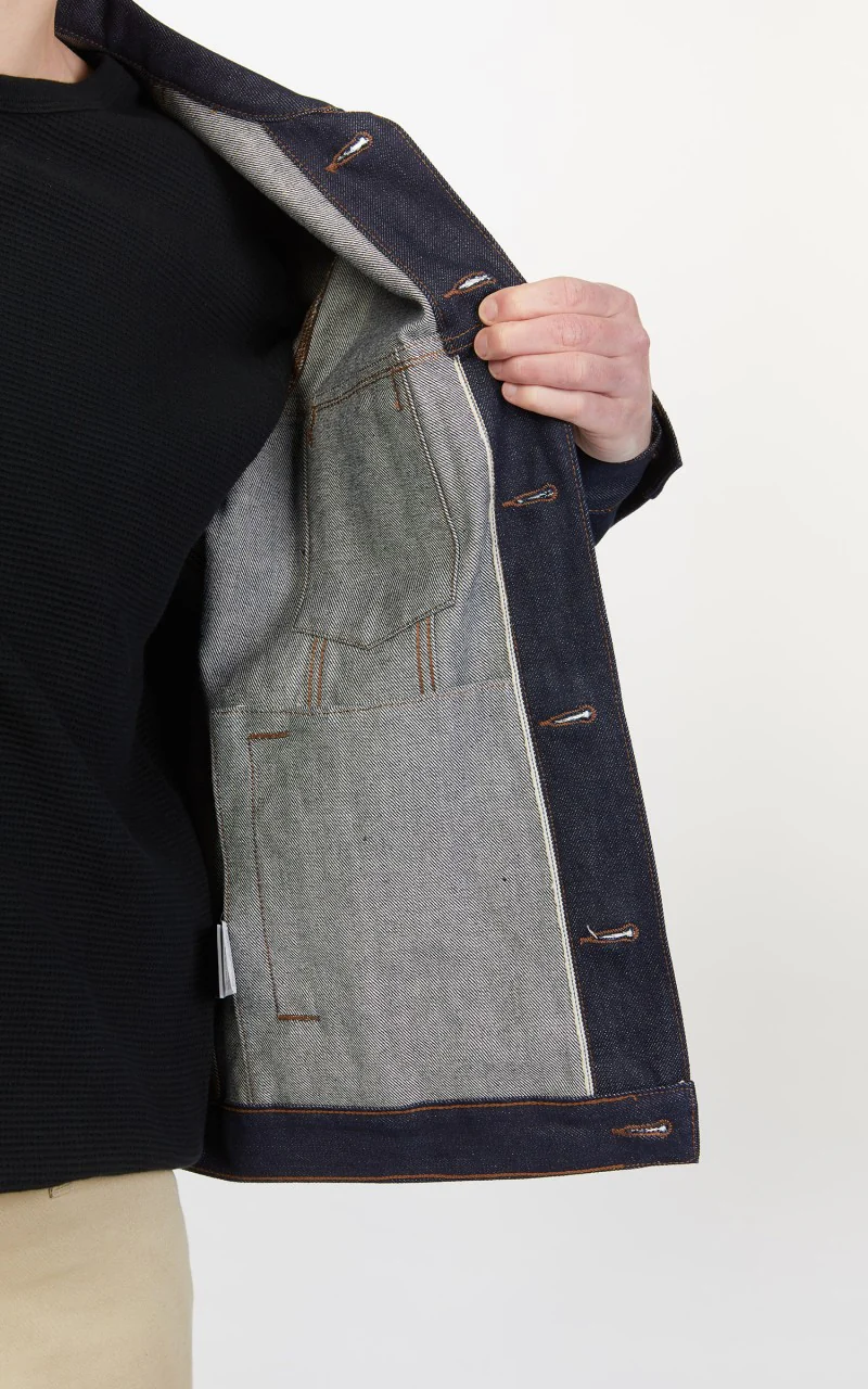 The Unbranded Brand UB901 Denim Jacket Indigo Selvedge 14.5oz - Image 9