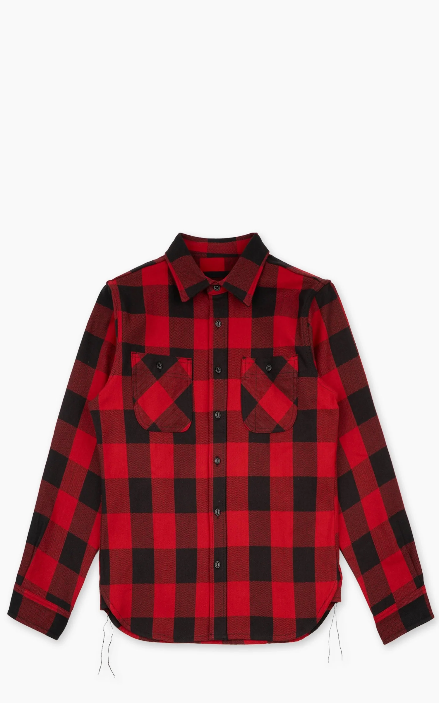 The Unbranded Brand UBS432 Work Shirt Ultra Heavyweight Flannel Red