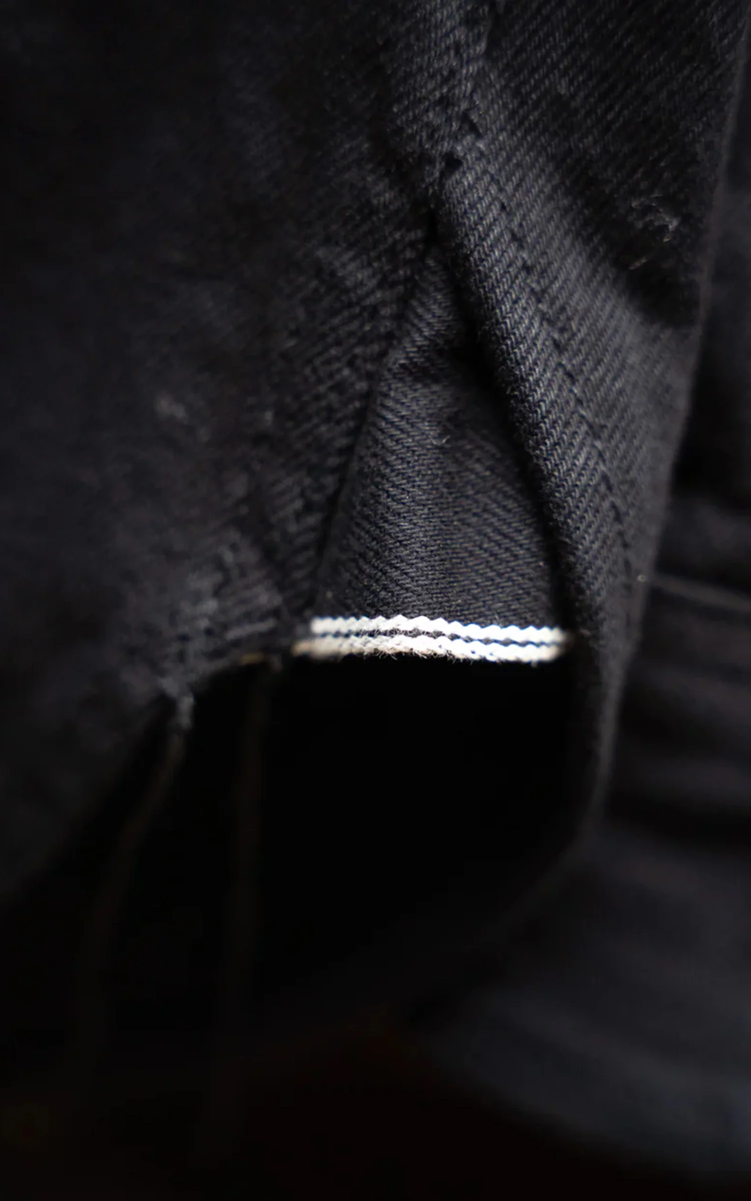 The Unbranded Brand UBS433 Work Shirt Solid Black Selvedge 12oz - Image 12