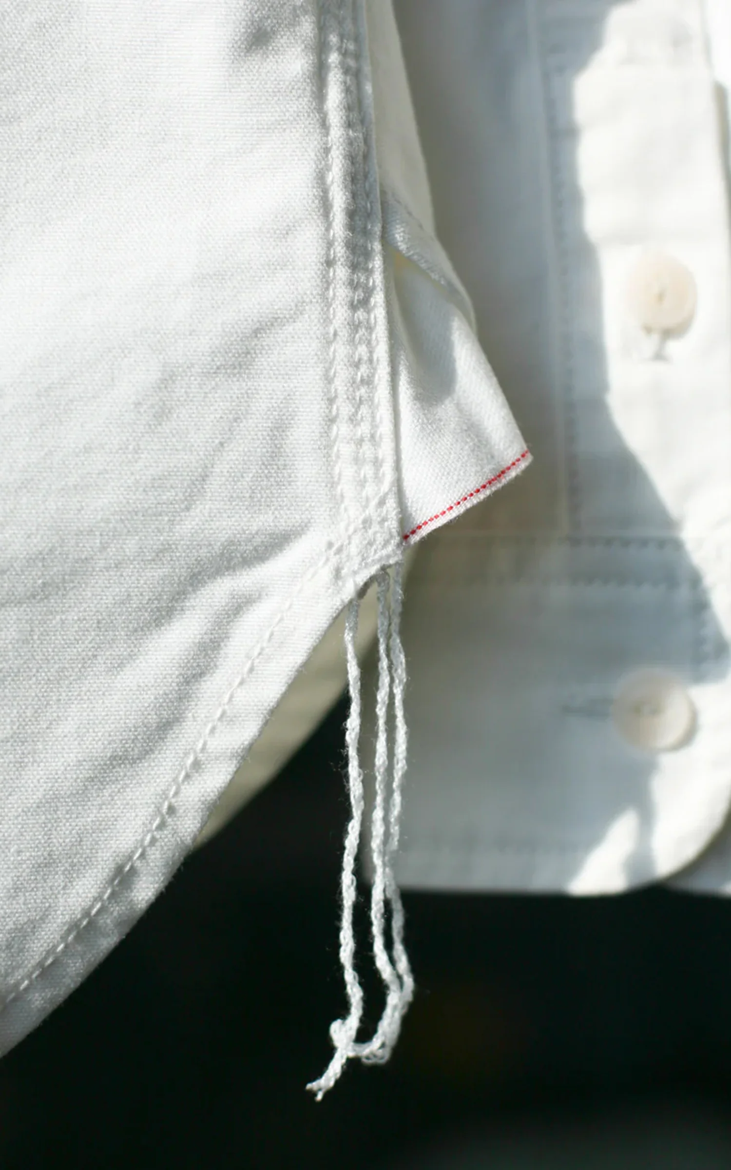 The Unbranded Brand UBS434 Work Shirt Oxford Selvedge White 9oz - Image 8