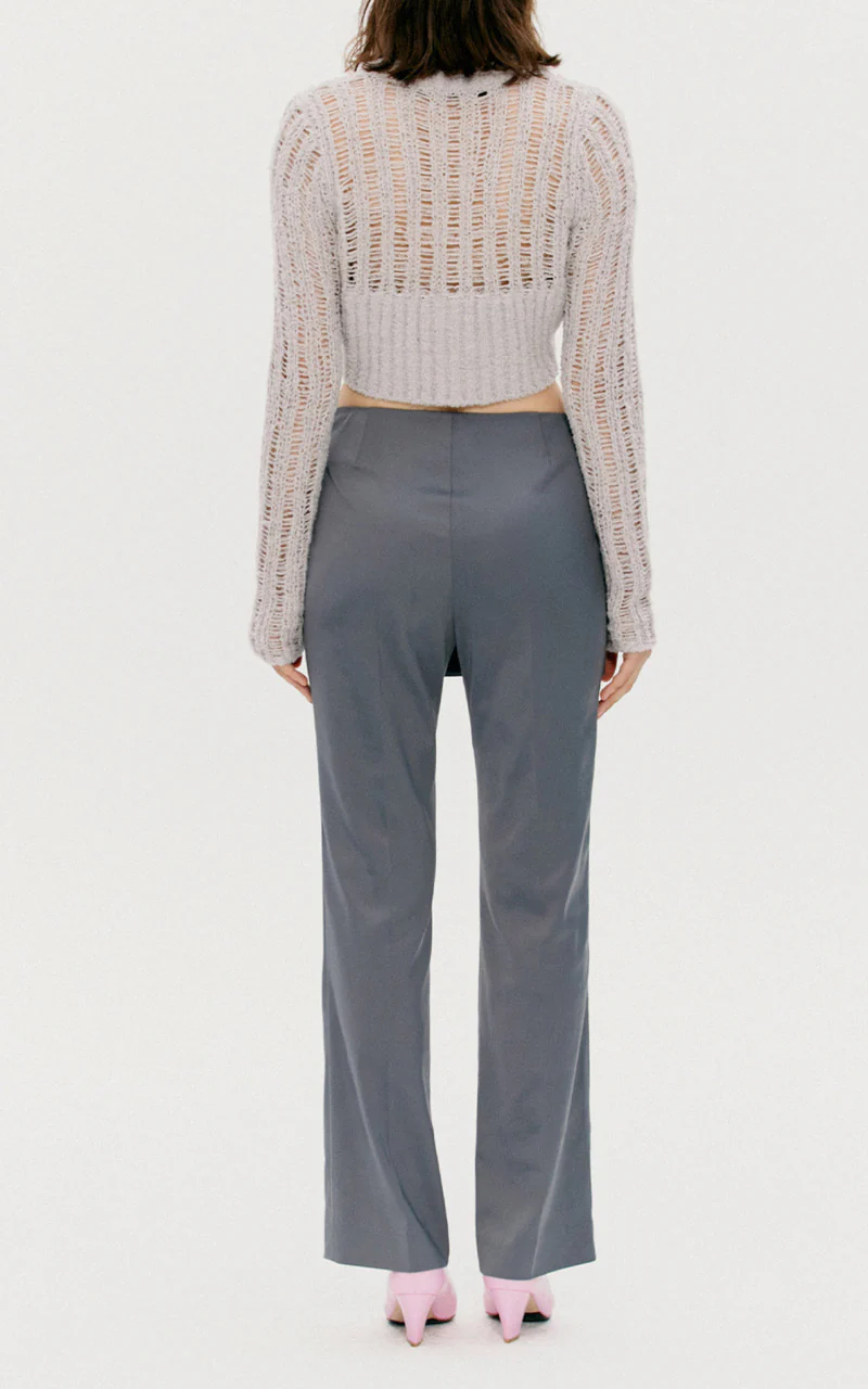 TheOpen Product Buckle Wrapped Pants Grey - Image 3