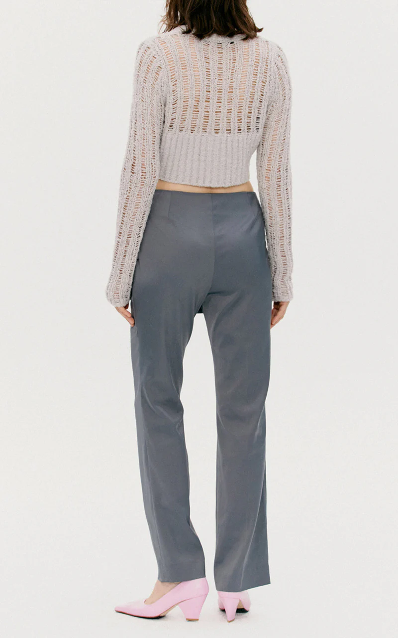 TheOpen Product Buckle Wrapped Pants Grey - Image 7
