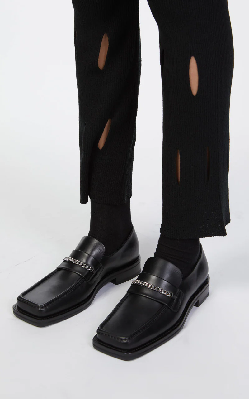 TheOpen Product Cut-Out Knit Pants Black - Image 6