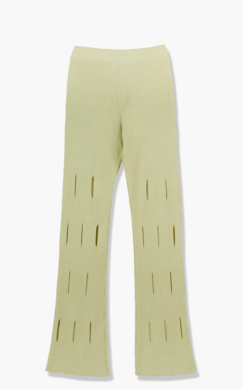 TheOpen Product Cut-Out Knit Pants Pale Green