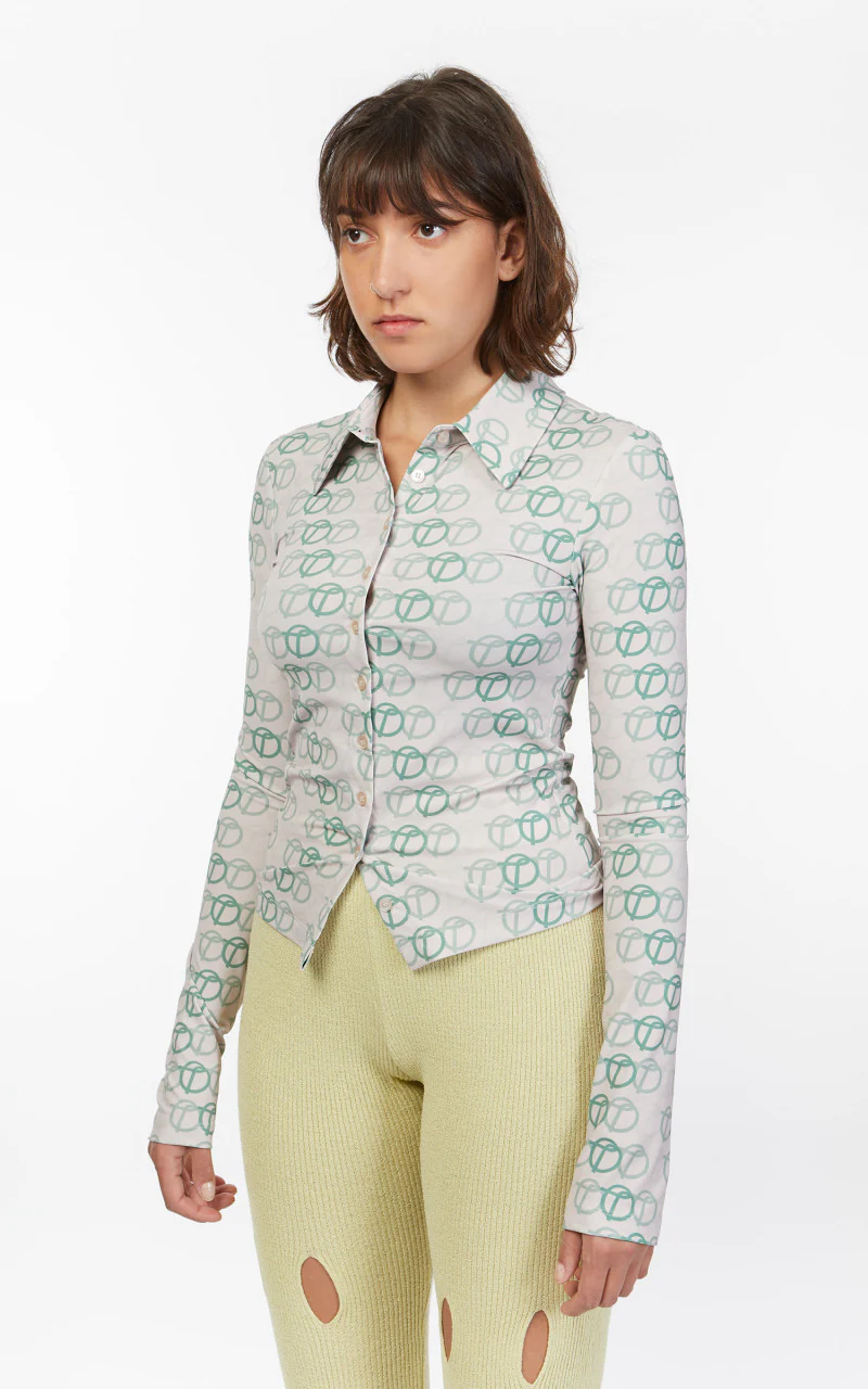 TheOpen Product Gradational Symbol Shirt Green - Image 4