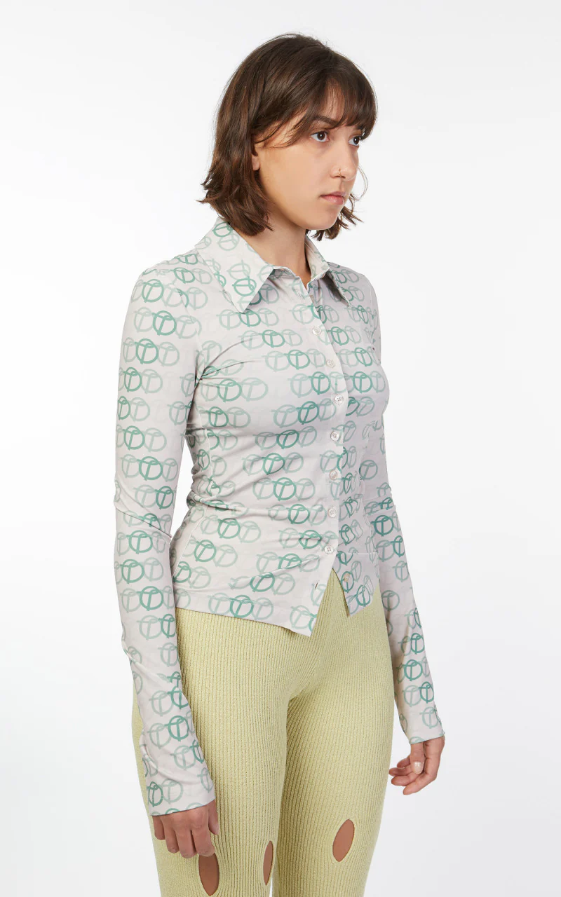 TheOpen Product Gradational Symbol Shirt Green - Image 5