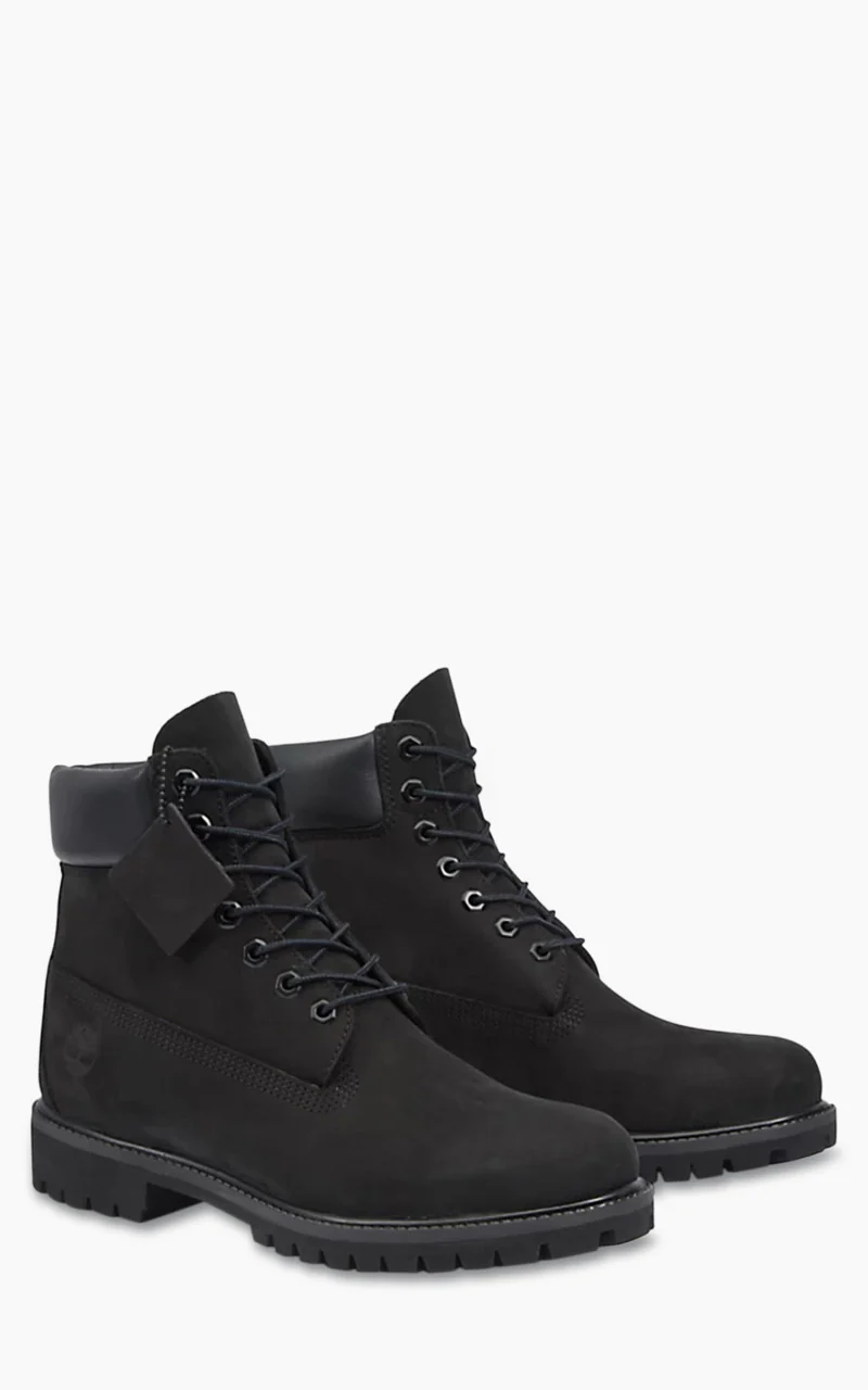 Timberland Premium 6 Inch Boot Black Nubuck - Image 4
