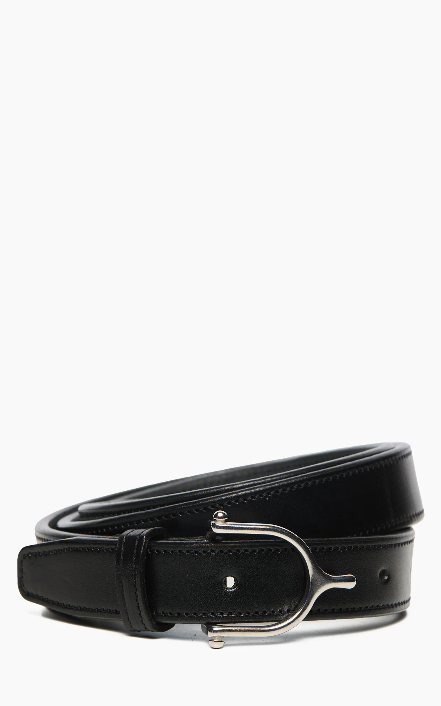 Tory Leather 1" Bridle Leather Spur Belt Black