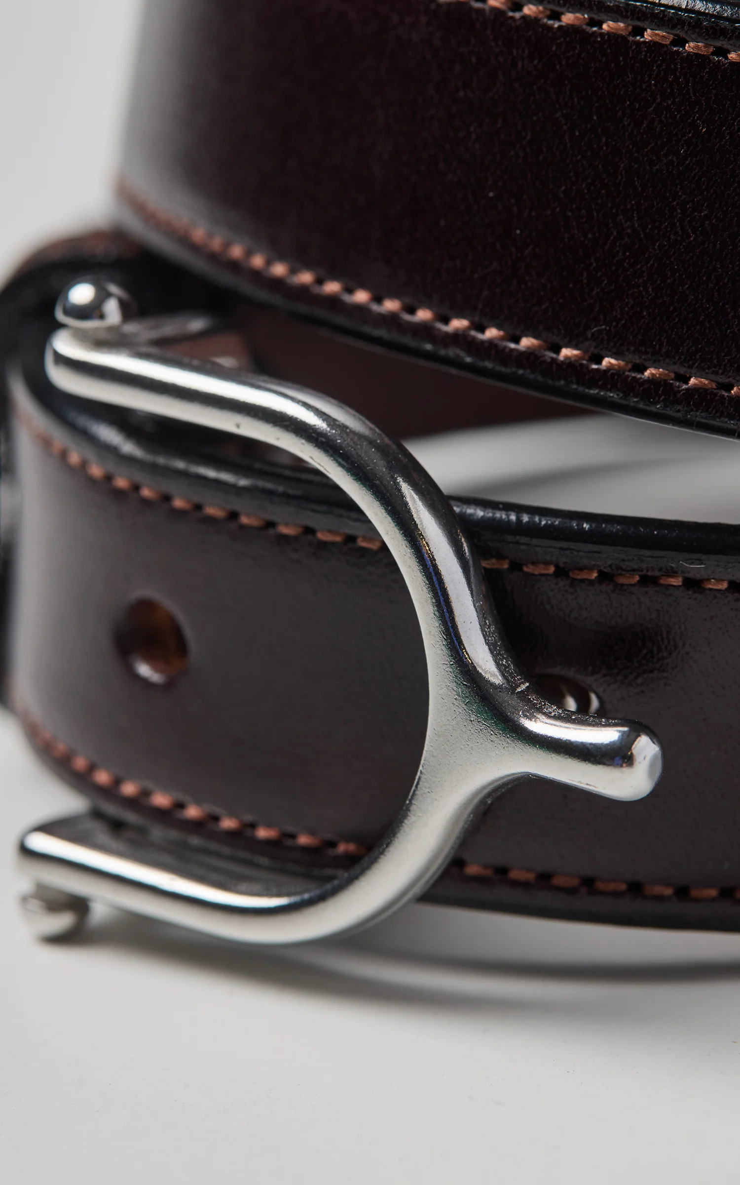 Tory Leather 1" Bridle Leather Spur Belt Havana - Image 2