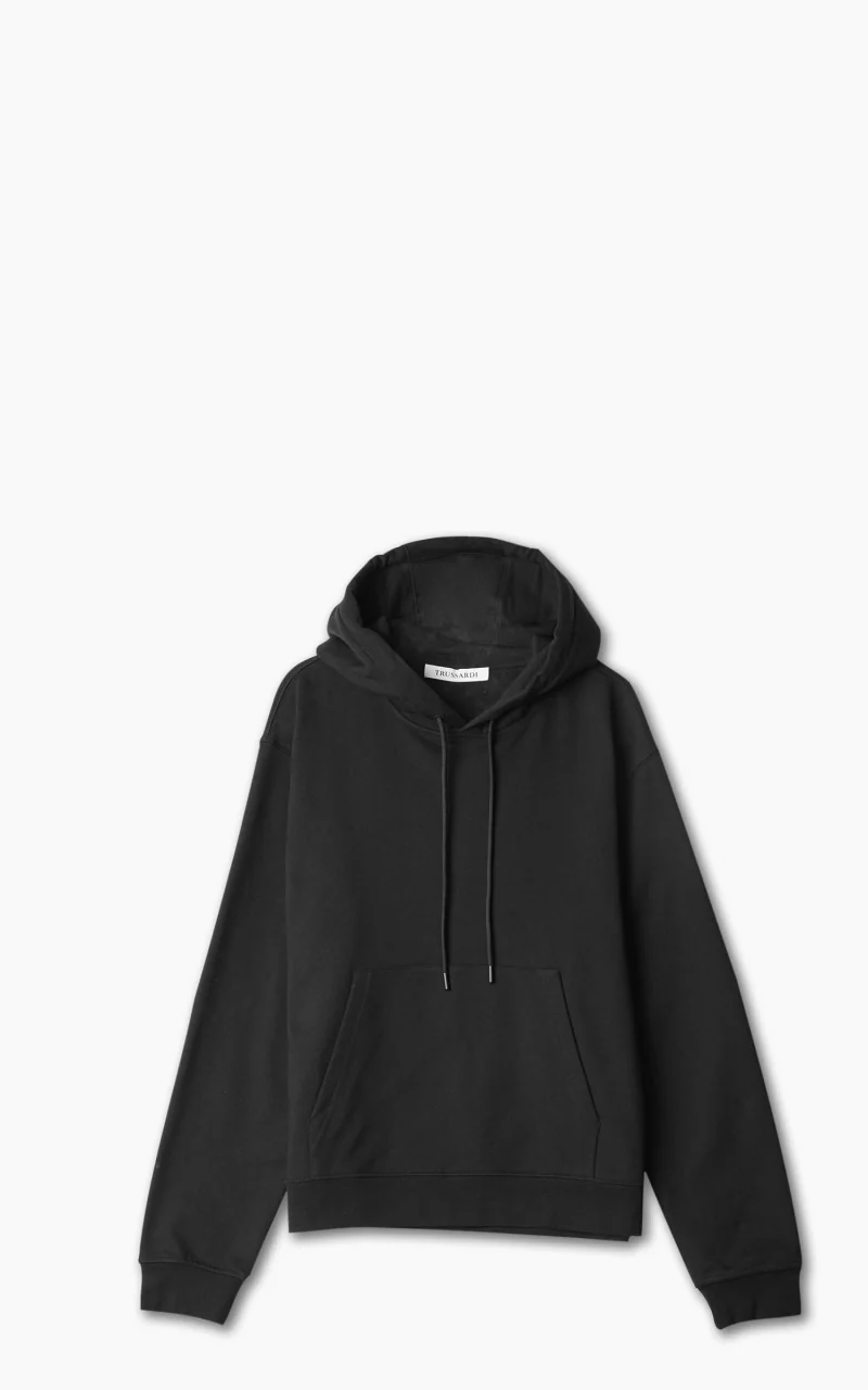 Trussardi Hoodie Needle Punch Greyhound Black