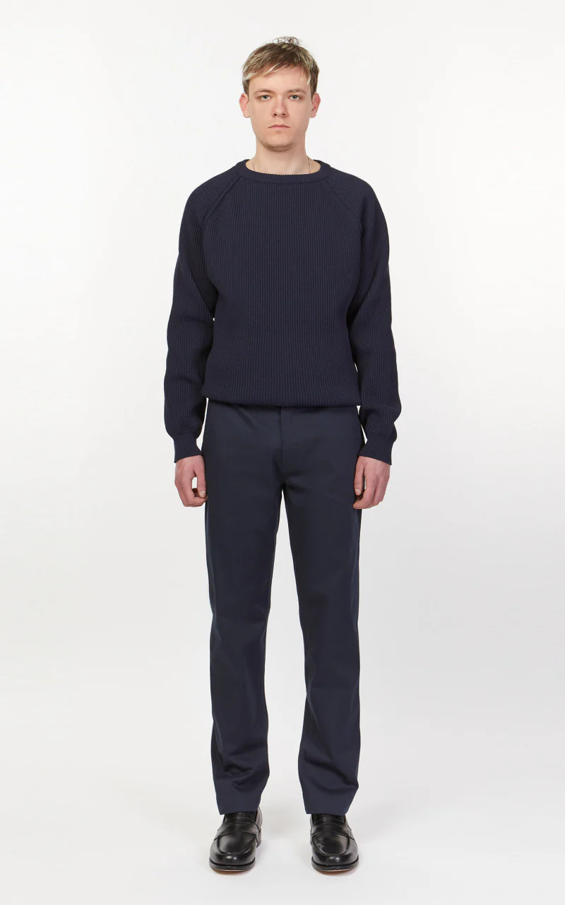 Universal Works Aston Pant Twill Navy - Image 2