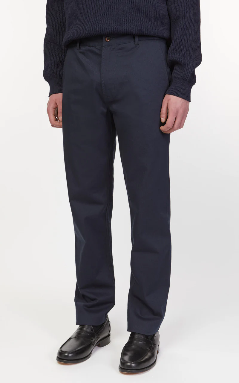 Universal Works Aston Pant Twill Navy - Image 4