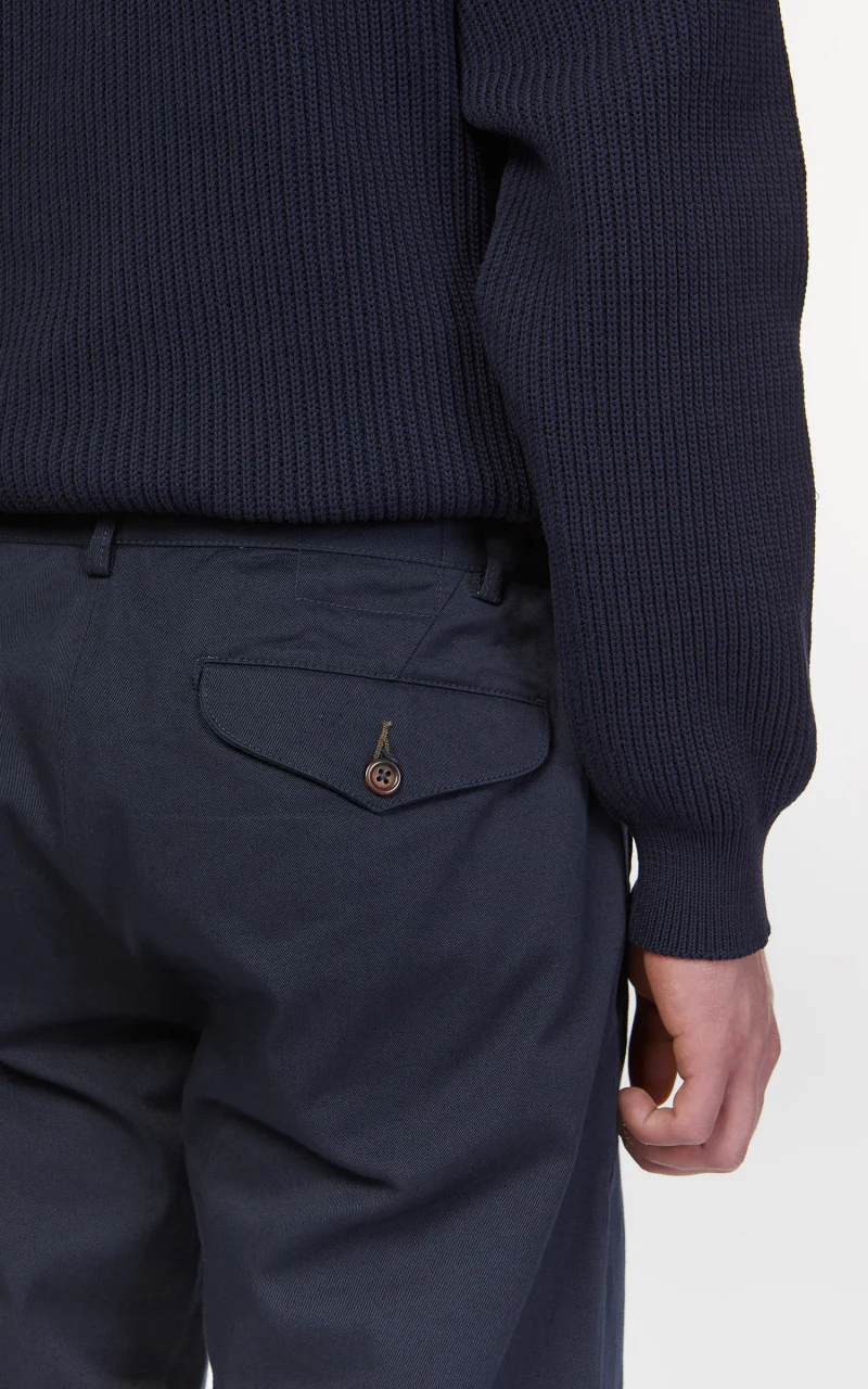 Universal Works Aston Pant Twill Navy - Image 7