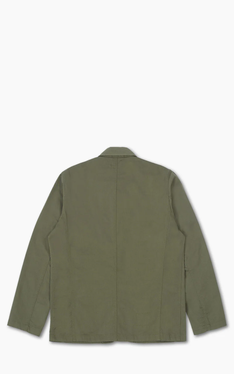 Universal Works Bakers Jacket Twill Light Olive - Image 10