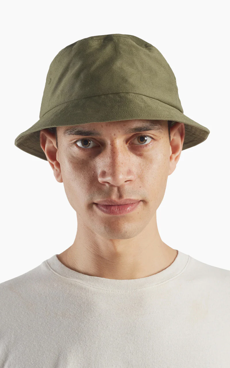 Universal Works Beach Hat Twill Light Olive - Image 2