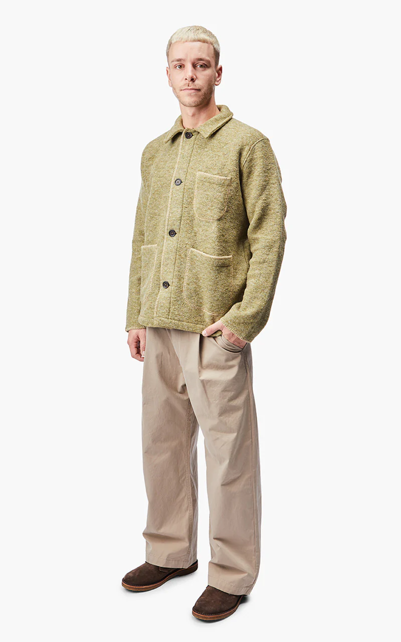Universal Works Blanket Field Jacket Light Olive - Image 7