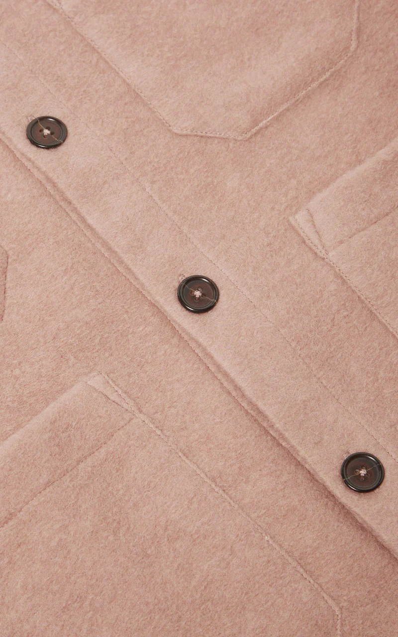 Universal Works Cardigan Wool Fleece Pink - Image 5