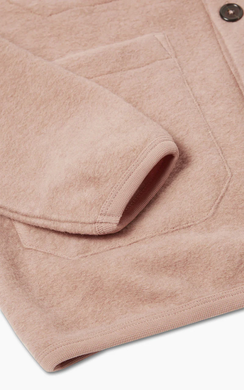 Universal Works Cardigan Wool Fleece Pink - Image 7