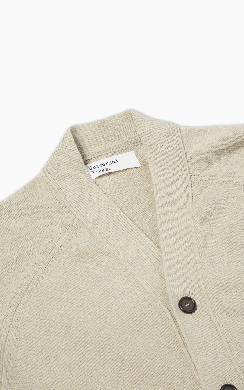 Universal Works David Cardigan Eco Cotton Dark Sand - Image 3