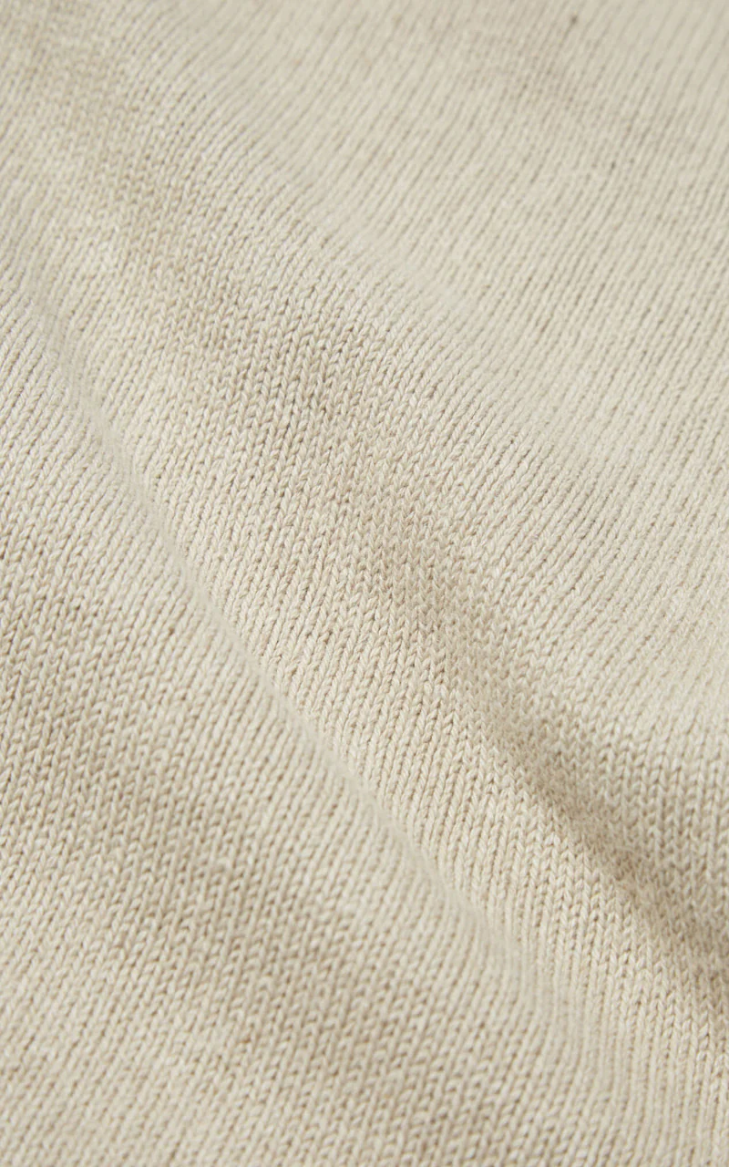 Universal Works David Cardigan Eco Cotton Dark Sand - Image 9