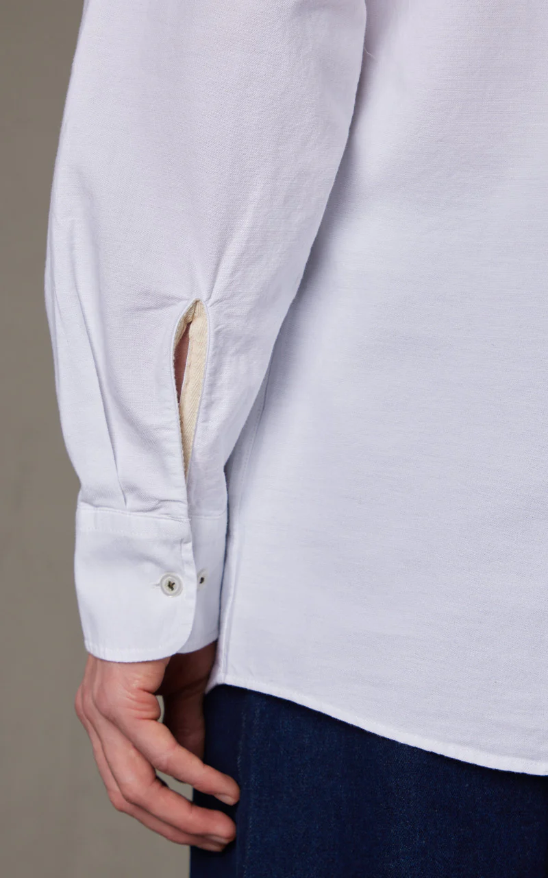 Universal Works Daybrook Shirt JPN Oxford Cotton Ecru - Image 6