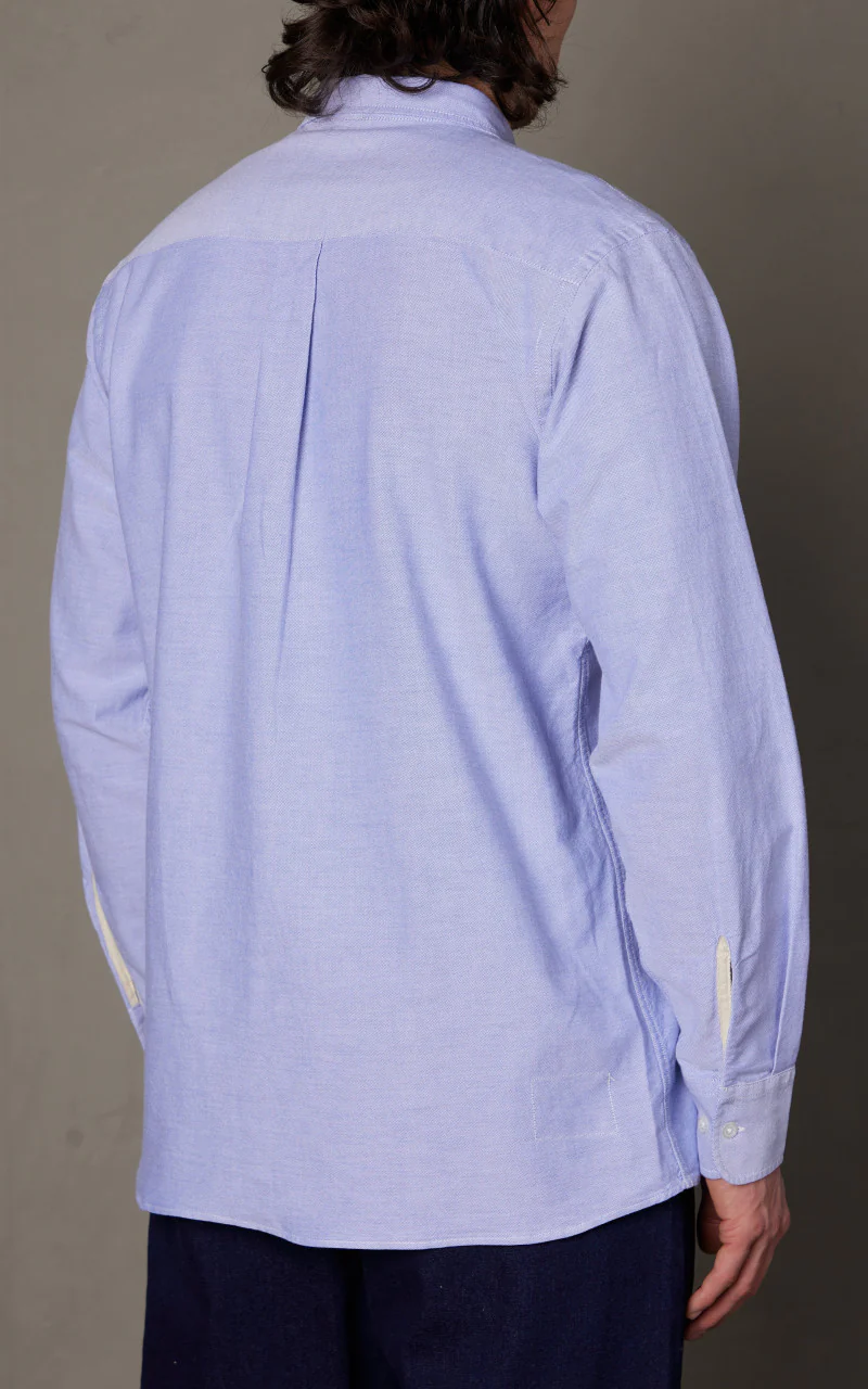 Universal Works Daybrook Shirt JPN Oxford Cotton Sky - Image 7