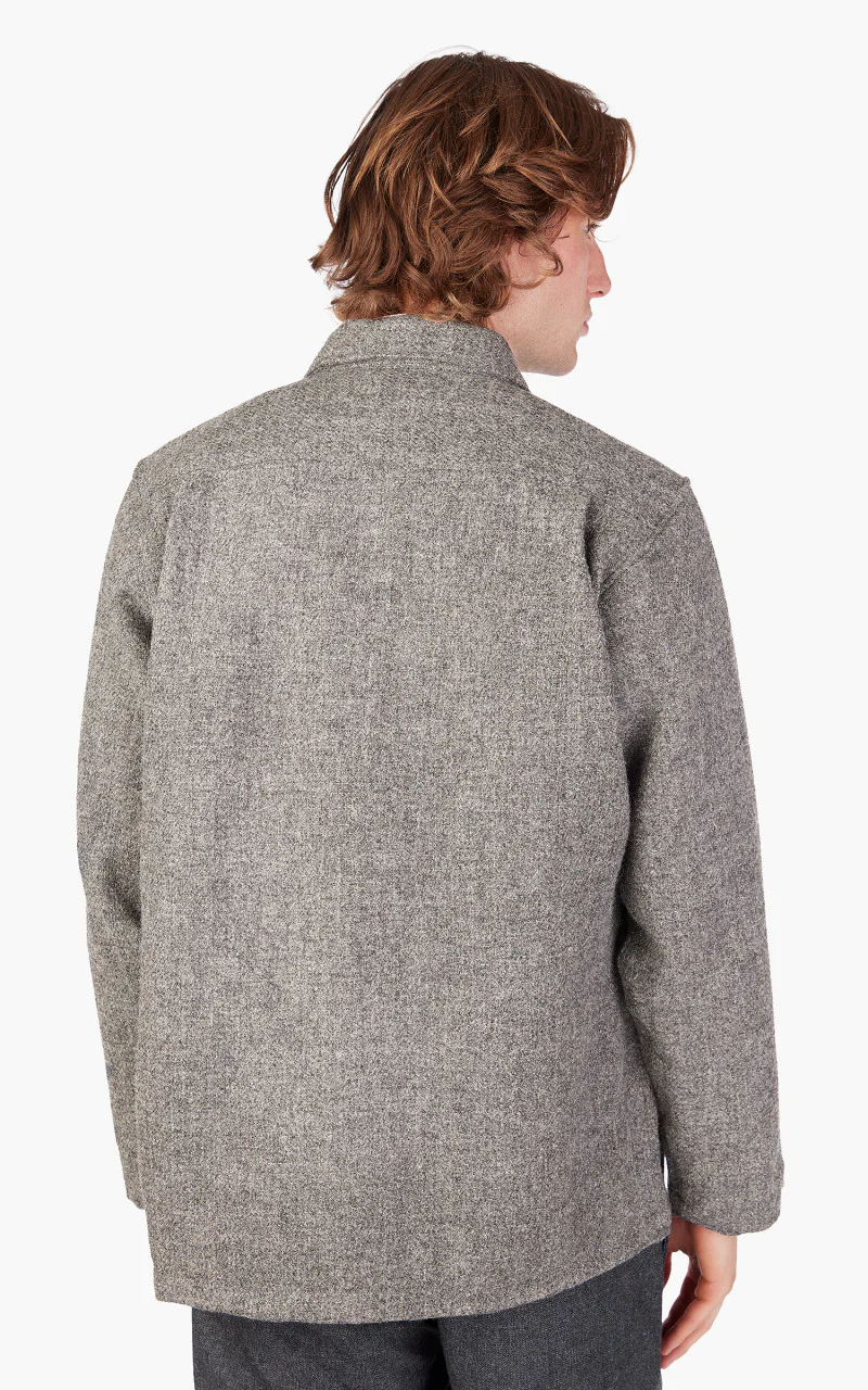 Universal Works Easy Over Jacket Harris Tweed Grey - Image 10