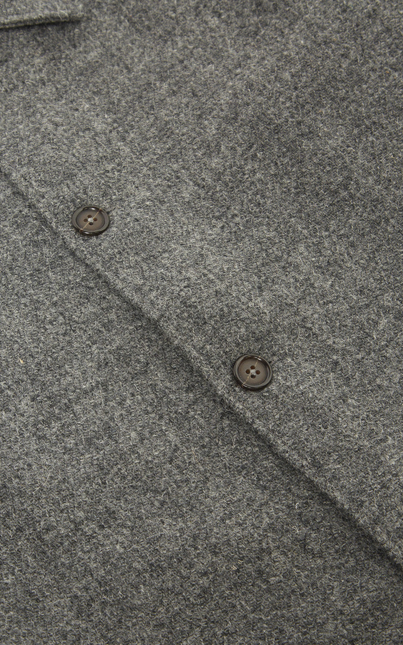 Universal Works Easy Over Jacket Harris Tweed Grey - Image 5