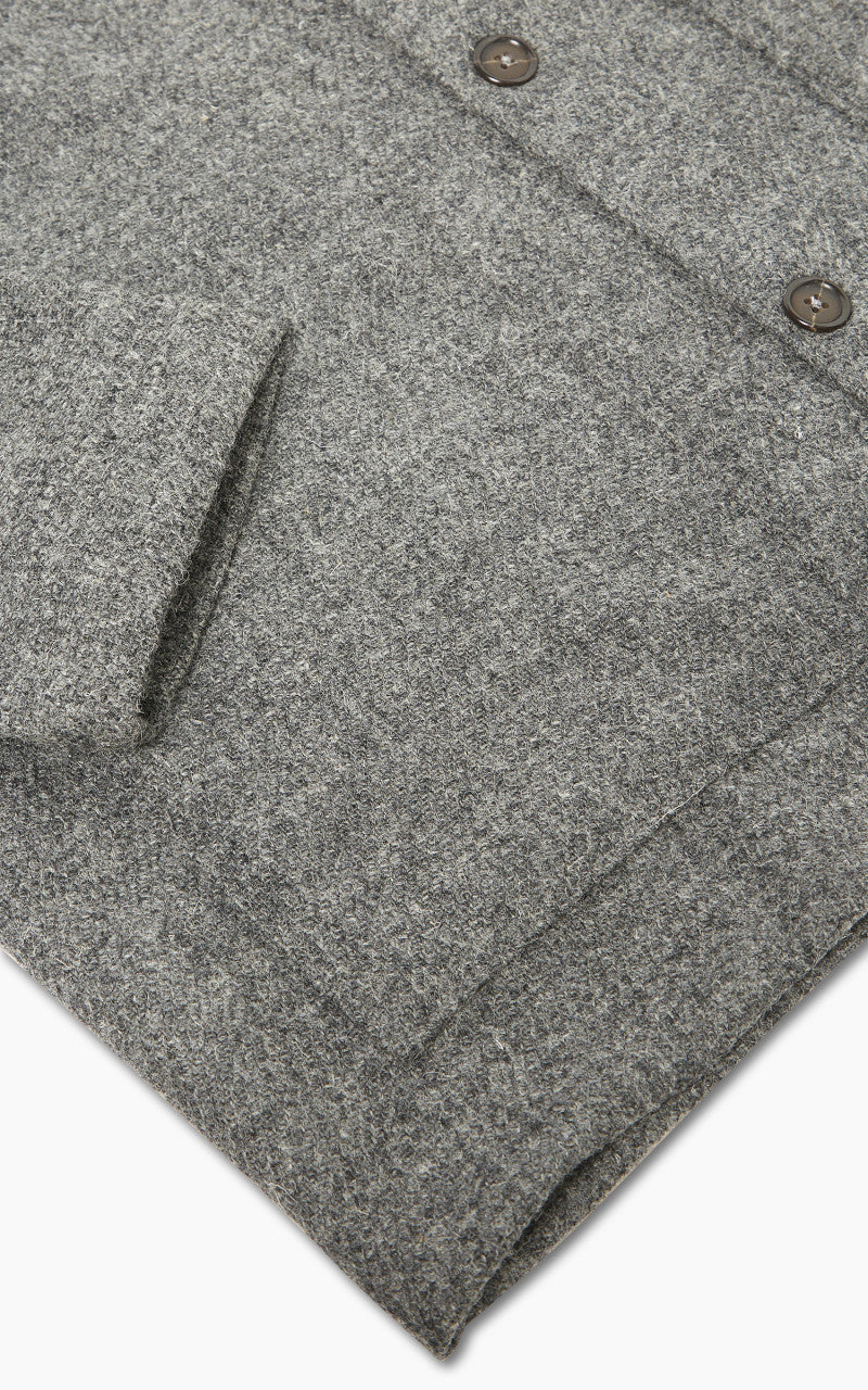 Universal Works Easy Over Jacket Harris Tweed Grey - Image 9