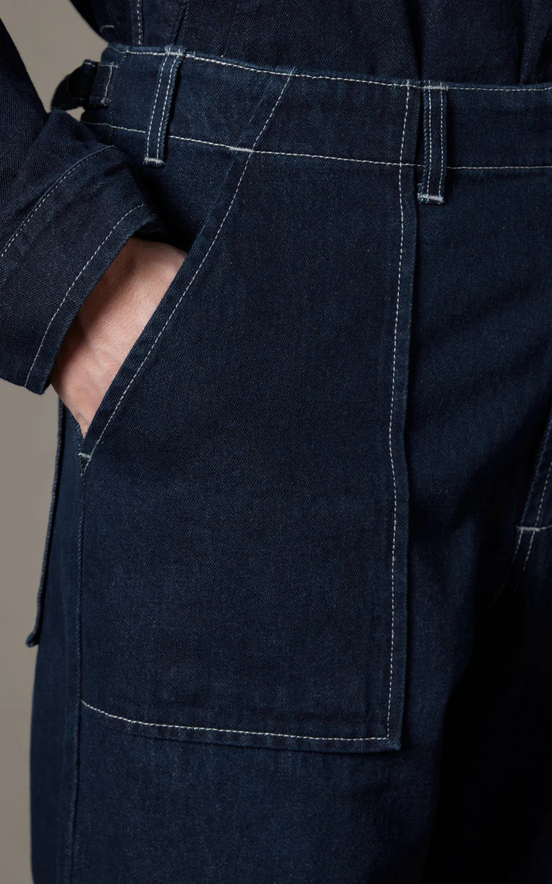 Universal Works Fatigue Pant Denim Indigo - Image 4