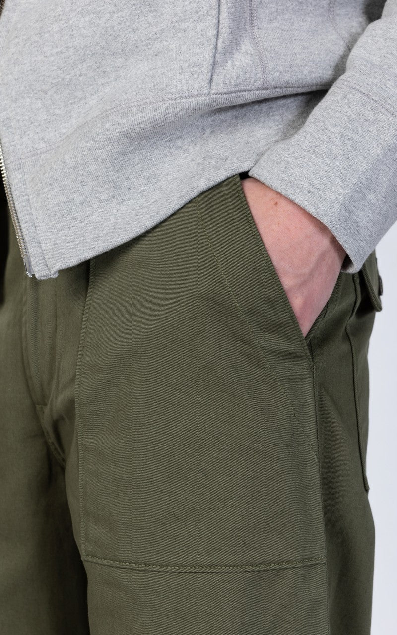 Universal Works Fatigue Pant Twill Light Olive - Image 7