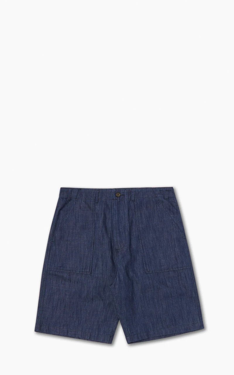 Universal Works Fatigue Short Atlantic Denim Indigo