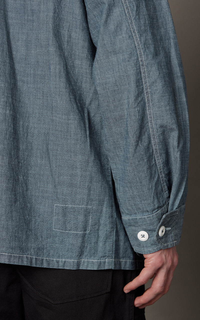 Universal Works Jungle Jacket Chambray Indigo - Image 8