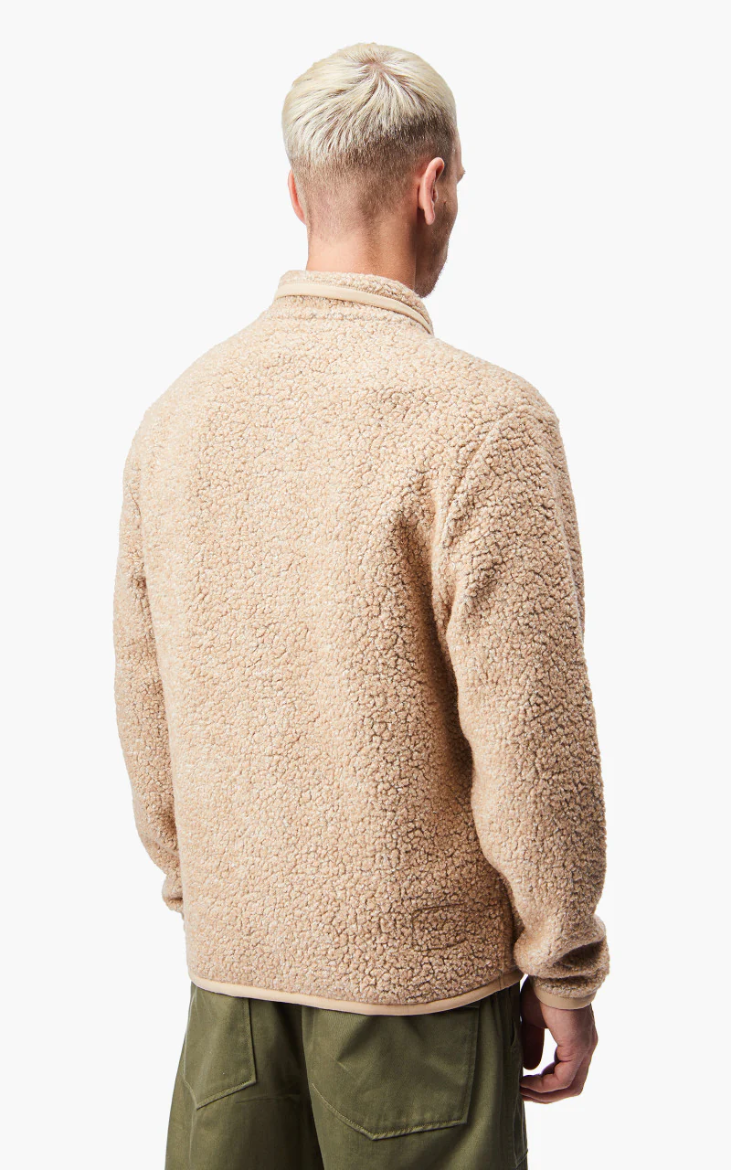 Universal Works Lancaster Jacket Shakespeare Fleece Stone - Image 6